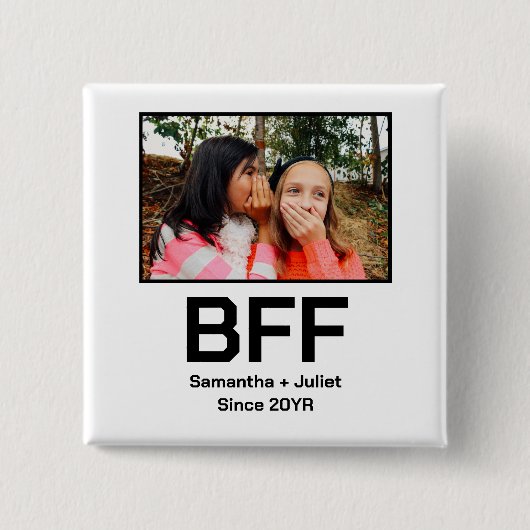 Angepasste moderne beste Freundin für immer beste  Button (Vorderseite)