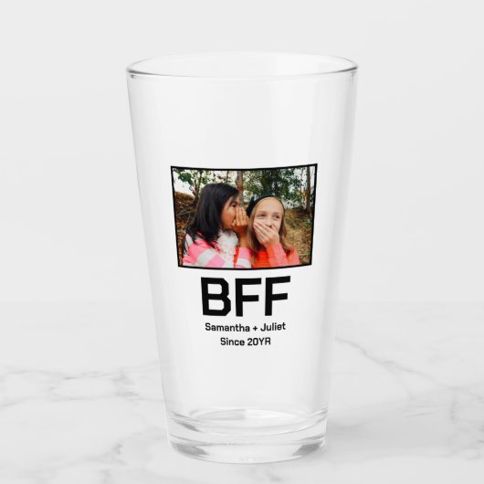 Angepasste moderne beste Freundin für immer beste  Glas (Vorderseite)
