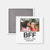 Angepasste moderne beste Freundin für immer beste Magnet (Vorderseite/Rückseite)