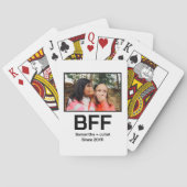 Angepasste moderne beste Freundin für immer beste Spielkarten (Rückseite)