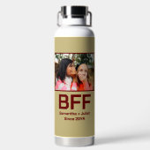 Angepasste moderne beste Freundin für immer beste  Trinkflasche (Rückseite)
