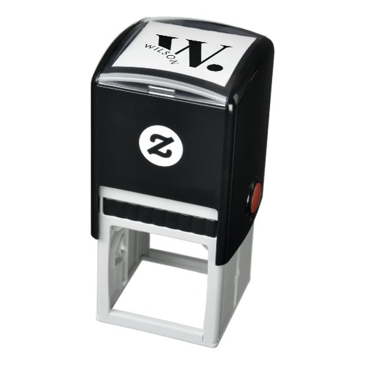 Angepasste moderne, fette Monogramm und Nachname Permastempel (Produkt)