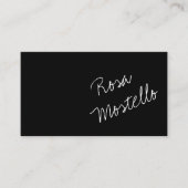 Angepasste, moderne, Minimalistische Schrift Beruf Visitenkarte (Vorderseite)