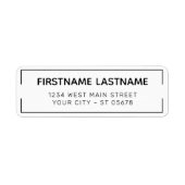 Angepasste moderne Minimalistische Typografie (Vorne)