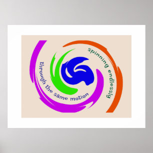 Angepasste moderne motivierende abstrakte Kunstwer Poster