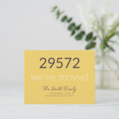 Angepasste moderne neue Zuhause-Adresse übertragen Postkarte (Stehend Vorderseite)