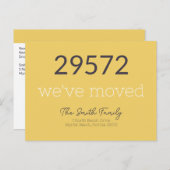 Angepasste moderne neue Zuhause-Adresse übertragen Postkarte (Vorne/Hinten)