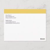 Angepasste moderne neue Zuhause-Adresse übertragen Postkarte (Rückseite)