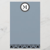 Angepasste Monogramm-Aufkleber Briefpapier (Vorderseite)
