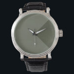 Angepasste Moosgrüne Diagonaluhr Armbanduhr<br><div class="desc">Mit dieser eleganten Moss Green Diagonal Watch, bei der moderne Farbtheorie auf minimalistisches Design trifft, können Sie einen Eindruck machen. Mit einer subtilen Diagonalunterteilung, einer Seitenmatte und der anderen gesprenkelt, erfasst dieses Uhrwerk Balance und Bewegung auf einen Blick des Single. Der erdige, aber raffinierte Ton macht es zum idealen Ort...</div>