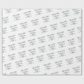 Angepasste Mr. & Mrs. Paares Jahrestag Geschenkpapier (Flach)