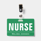 Angepasste Namenskurse Ausweis (Vorderseite mit Clip)