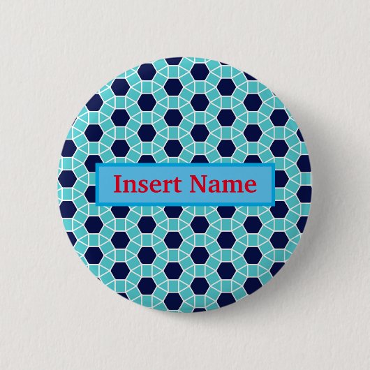 Angepasste Namensschild Pin-Taste Button (Vorderseite)