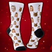 Angepasste Niedliche Familienzimmer mit 3 Fotos Socken