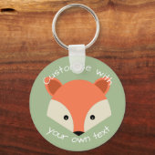 Angepasste Niedliche Fox-Seite Schlüsselanhänger (Vorderseite)