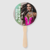 Angepasste Paddellüfter - Kronendesign Fächer (Vorderseite)