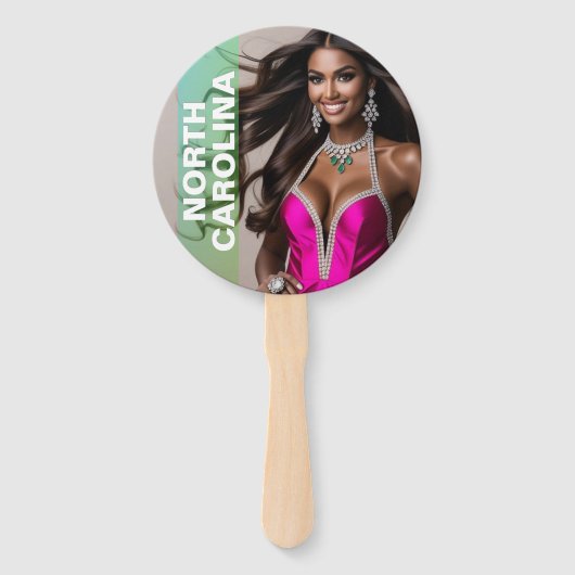 Angepasste Paddellüfter - Kronendesign Fächer (Vorderseite)