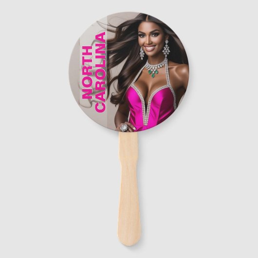 Angepasste Paddellüfter - Kronendesign Fächer (Vorderseite)