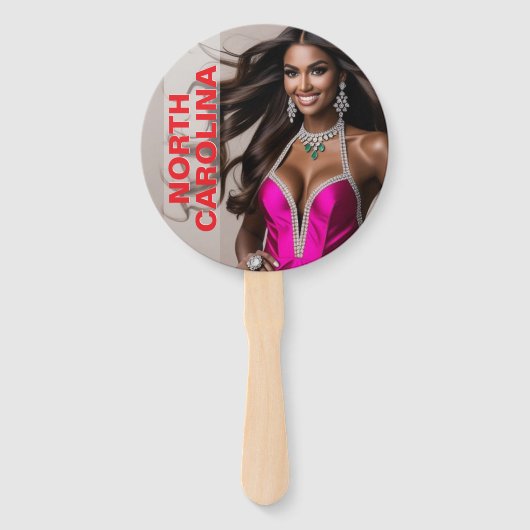 Angepasste Paddellüfter - Kronendesign Fächer (Vorderseite)