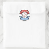 Angepasste Personalisierte Baseball-Sticker Runder Aufkleber (Tasche)