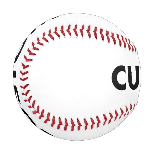 Angepasste Personalisierte Basisgröße Baseball (Vorderseite Links)