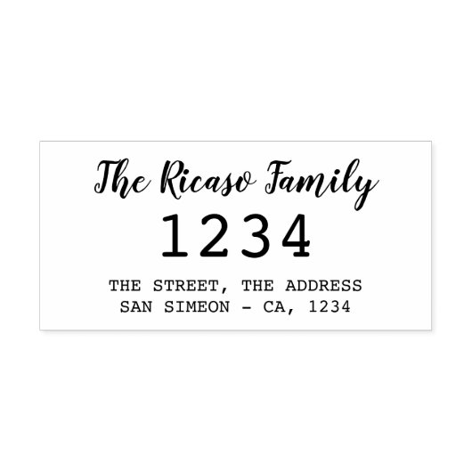 Angepasste Personalisierte große Nummer Gummistempel (Prägung)