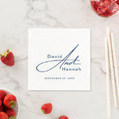 Angepasste Personalisierte Hochzeit mit Neapel Serviette (Beispiel)