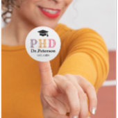 Angepasste PHD oder Ärzte Runder Aufkleber