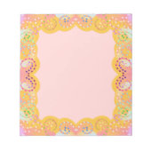 Angepasste Punkte und Wirbel Notizblock (Vorderseite)