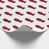 Angepasste rote Fische Geschenkpapier (Ecke)