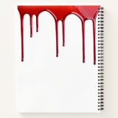 Angepasste schlechte Ideen treiben Blut Notizblock (Rückseite)