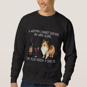 Angepasste Sheltie und Weinhunde Sweatshirt