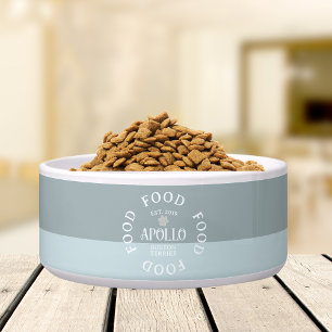 Angepasste Skripttypografie mit zwei Tone Pet-Name Napf