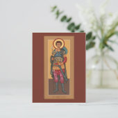 Angepasste St. Demetrius-Gebetskarte Postkarte (Stehend Vorderseite)