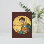 Angepasste St. Demetrius-Gebetskarte Postkarte (Stehend Vorderseite)