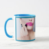 Angepasste Tasse für Funny Misused Lipstick (Links)
