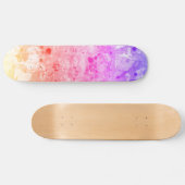 Angepasste Trendrosa Blau Lila Grün Moderne Skateboard (Horizontal)