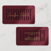 Angepasste, typisierte Gold Text Script Luxury Arc Visitenkarte (Vorne/Hinten)