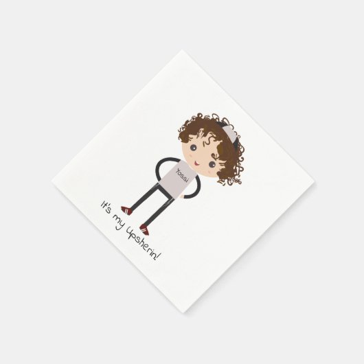 Angepasste Upsherin Napkin Serviette (Ecke)