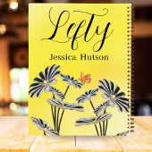 Angepasste, Verlassen gelbe BlumengiftGirls Notizblock