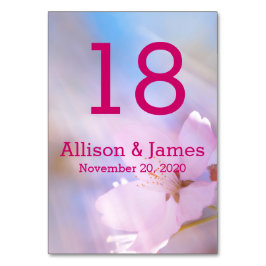 Angepasste WedelTable Card Tischnummer