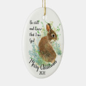 Angepasste Weihnachten noch bin ich Gott Zitat Keramikornament (Rechts)