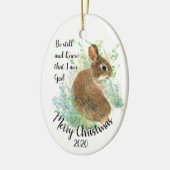 Angepasste Weihnachten noch bin ich Gott Zitat Keramikornament (Links)