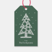 Angepasste Weihnachtsgeschenkmarke mit Abstraktem  Geschenkanhänger (Vorderseite)