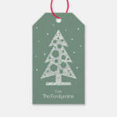 Angepasste Weihnachtsgeschenkmarke mit Abstraktem Geschenkanhänger (Vorderseite)