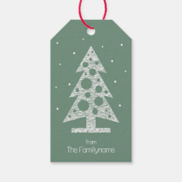 Angepasste Weihnachtsgeschenkmarke mit Abstraktem  Geschenkanhänger