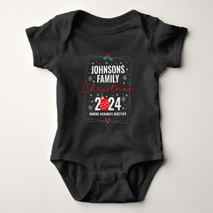 Angepasste Weihnachtsgruppe der Familie - passende Baby Strampler