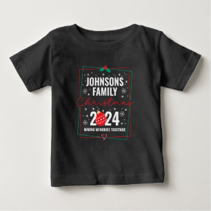 Angepasste Weihnachtsgruppe der Familie - passende Baby T-shirt