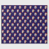 Angepasste Weihnachtsmannmütze 3 Fotos Geschenkpapier (Flach)