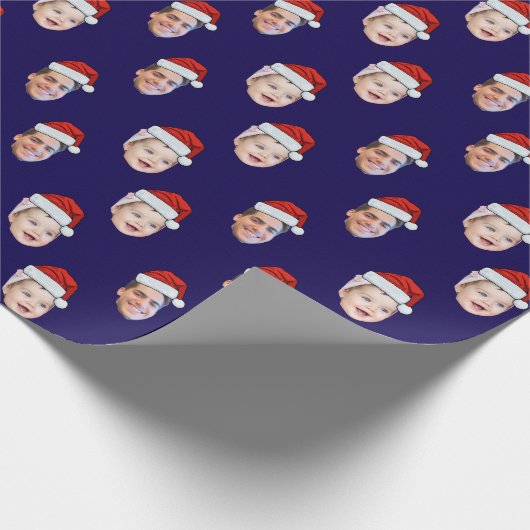 Angepasste Weihnachtsmannmütze Geschenkpapier (Ecke)